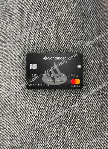 United Kingdom Santander bank mastercard photolook front